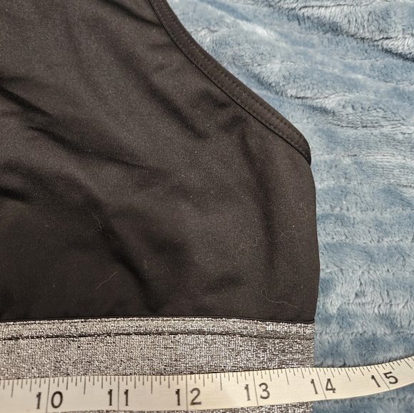 Victoria Sport Black Sports Bra With Silver Band! - Picture 4 of 5